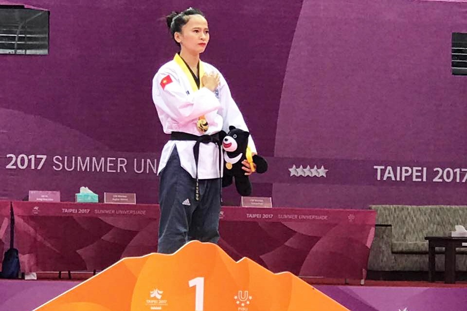 Ton Duc Thang University’s Talented Taekwondo players established the historical record at the World Student Games