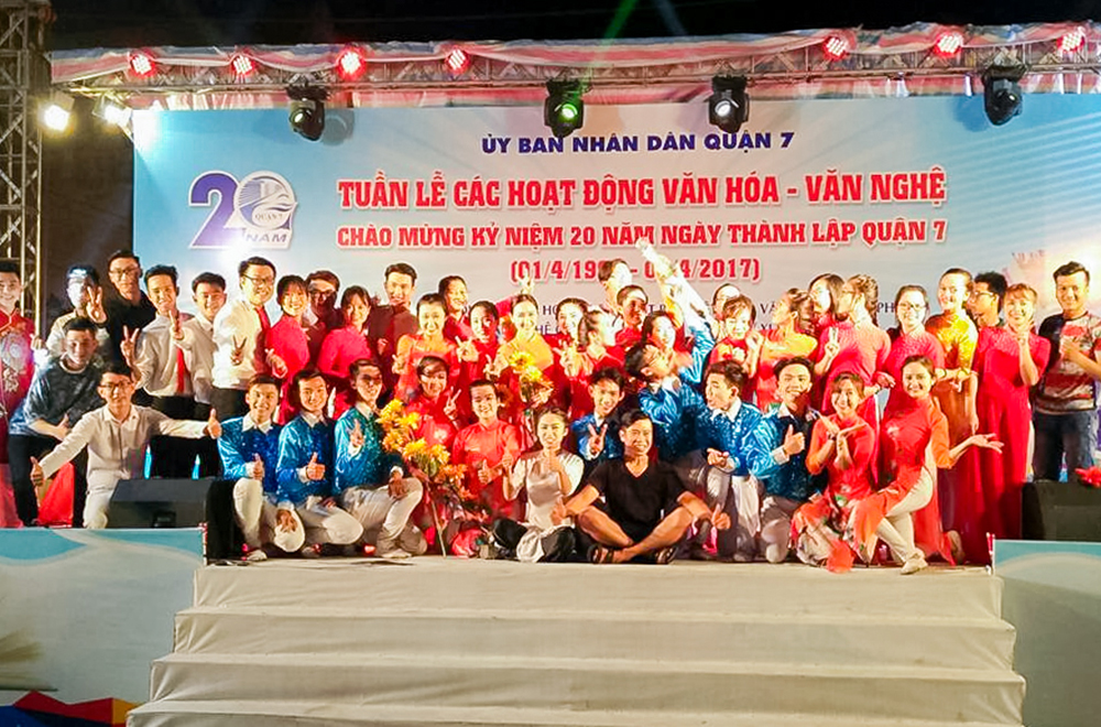 Sinh viên Đại học Tôn Đức Thắng đạt Giải nhất toàn đoàn tại Hội diễn văn nghệ quần chúng Quận 7 Lần XI năm 2017