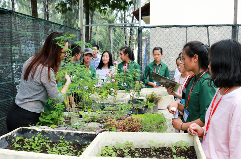 Pupils of Loc Thanh High School (Bao Loc City, Lam Dong Province) are excited to become students of Ton Duc Thang University